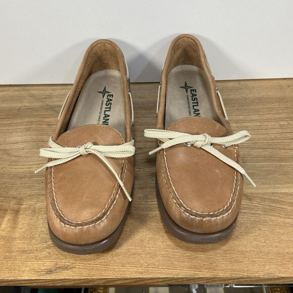 Eastland Casual Shoes Women's Yarmouth Camp Moc Leather Slip On Boat size 7.5 - Picture 2 of 12
